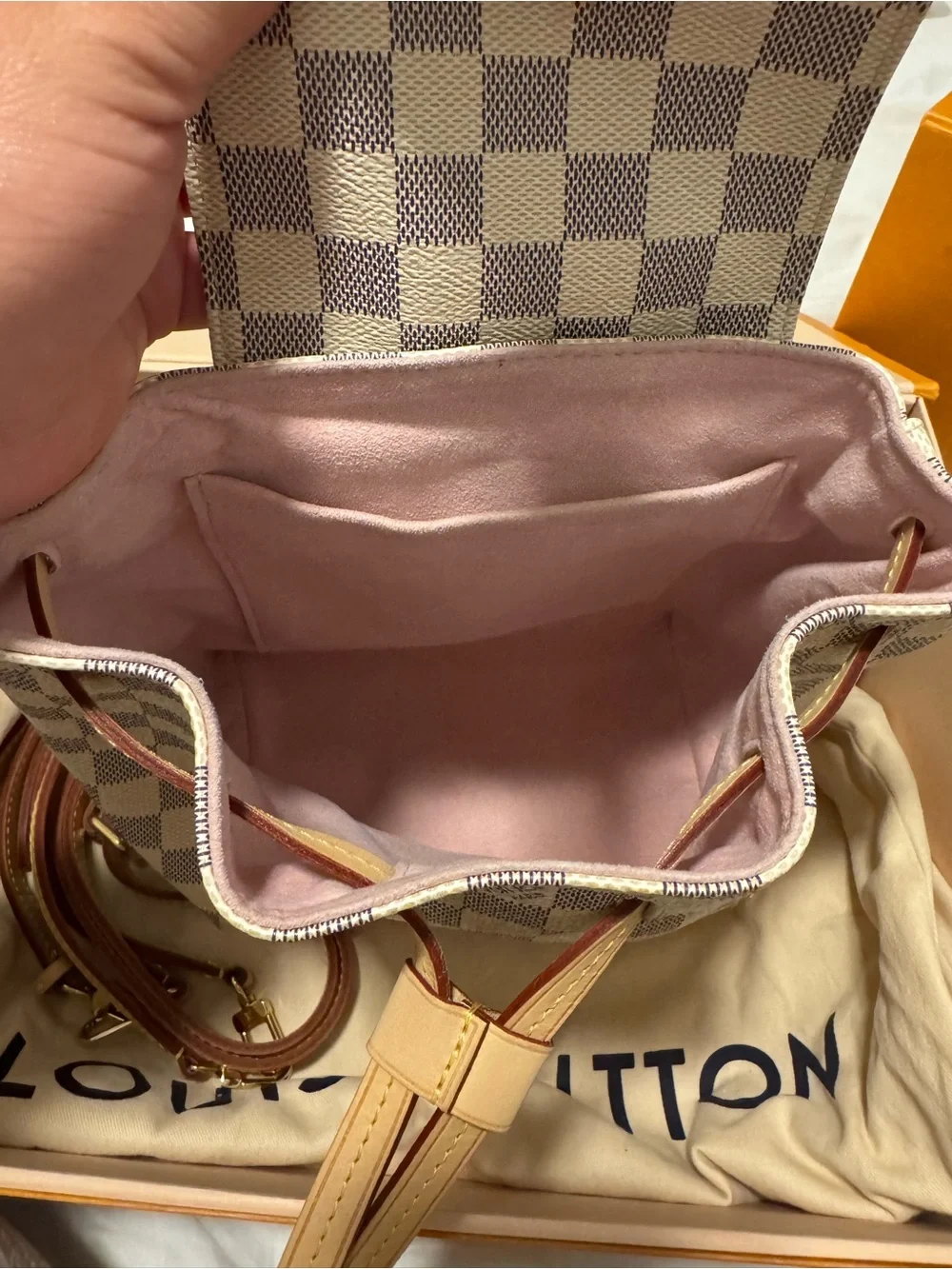 Louis Vuitton Damier Azur Sperone BB Mini Backpack